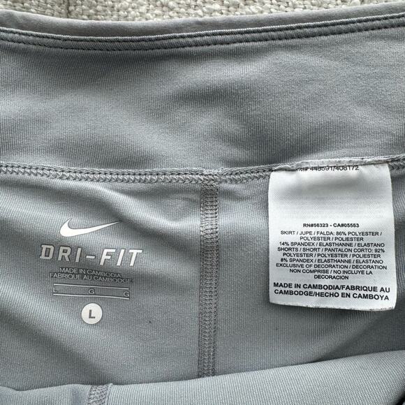 Nike Dri Fit Gray Peach Ultra Mini Skort Size Large - Picture 6 of 10